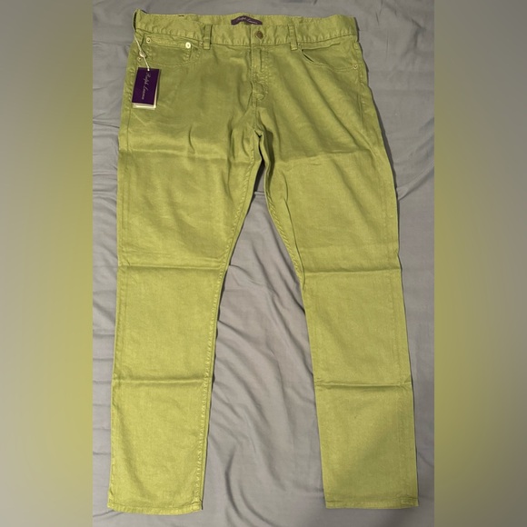 Ralph Lauren Purple Label Green Slim Fit Denim - Picture 1 of 3
